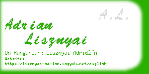 adrian lisznyai business card